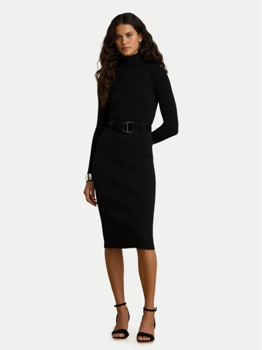 Zdjęcie produktu LAUREN RALPH LAUREN Sukienka dzianinowa 200P14784001 Czarny Slim Fit
