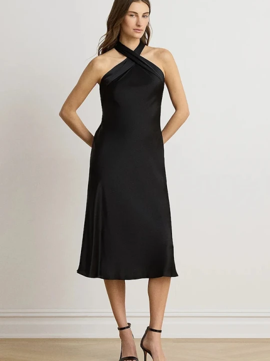 Zdjęcie produktu Lauren Ralph Lauren sukienka halter czarny