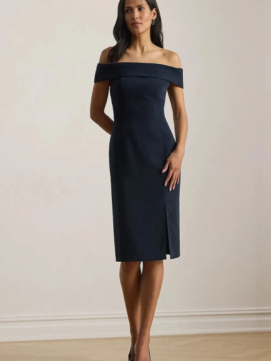 Zdjęcie produktu Lauren Ralph Lauren sukienka hiszpanka granatowy