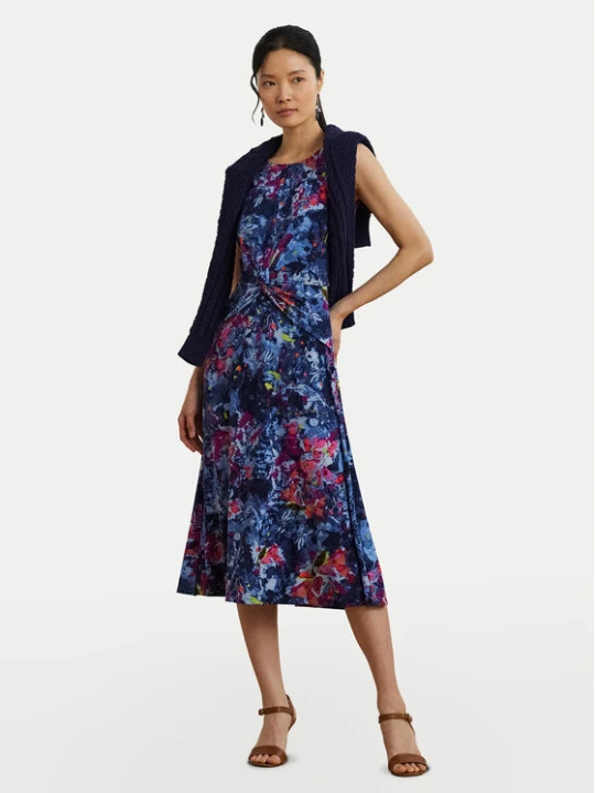 Zdjęcie produktu LAUREN RALPH LAUREN Sukienka koktajlowa 200973610001 Granatowy Regular Fit