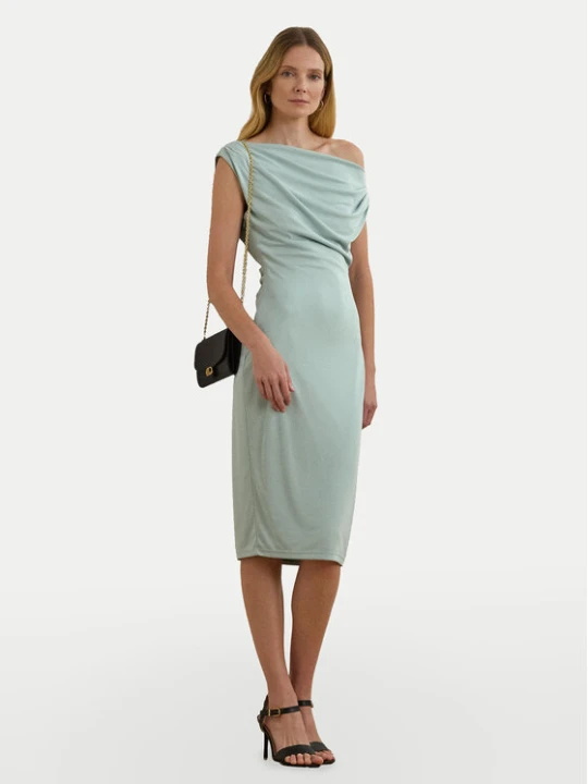 Zdjęcie produktu LAUREN RALPH LAUREN Sukienka koktajlowa 250964081001 Błękitny Slim Fit Niebieski jasny