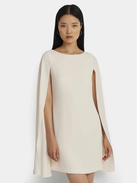 Zdjęcie produktu Lauren Ralph Lauren Sukienka koktajlowa 253855210006 Écru Relaxed Fit Kremowy
