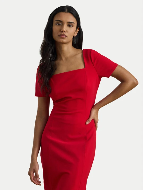 Zdjęcie produktu LAUREN RALPH LAUREN Sukienka koktajlowa 253P08759002 Czerwony Slim Fit