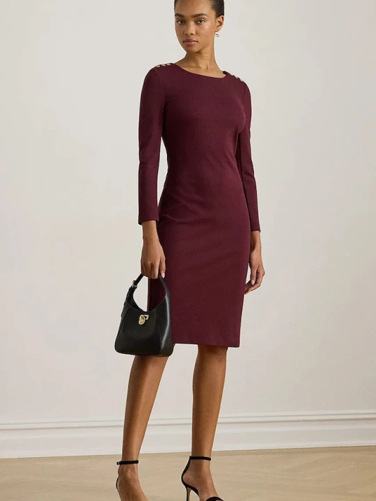 Zdjęcie produktu Lauren Ralph Lauren sukienka bordowy