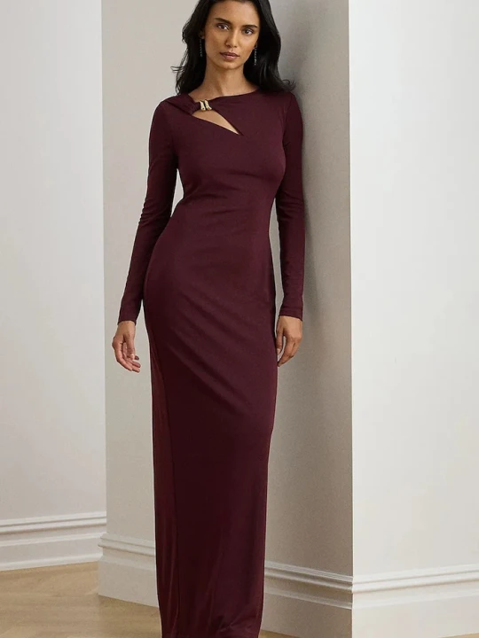 Zdjęcie produktu Lauren Ralph Lauren sukienka bordowy