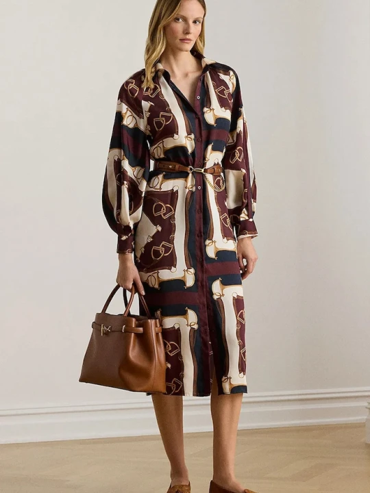 Zdjęcie produktu Lauren Ralph Lauren sukienka brązowy