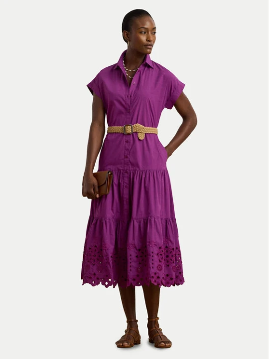 Zdjęcie produktu LAUREN RALPH LAUREN Sukienka koszulowa 200970821001 Fioletowy Regular Fit