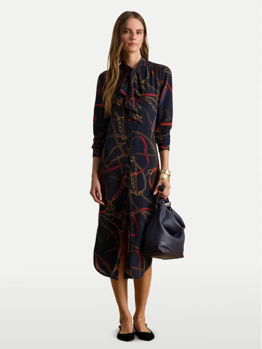 Zdjęcie produktu LAUREN RALPH LAUREN Sukienka koszulowa 200P03552001 Granatowy Regular Fit