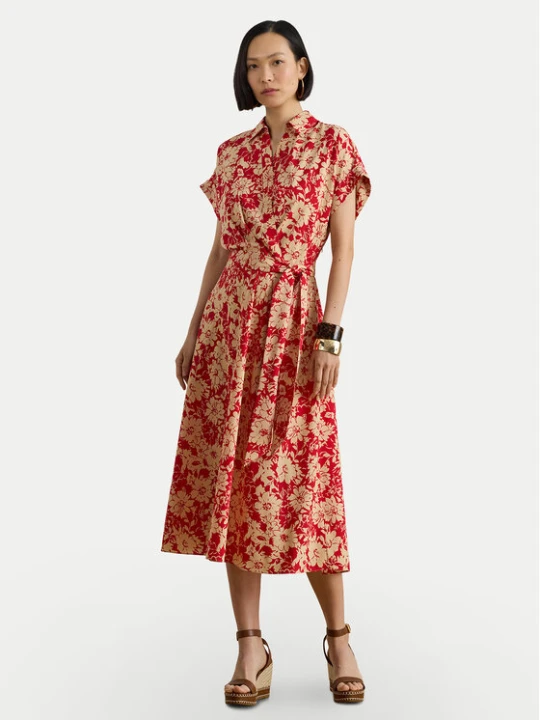 Zdjęcie produktu LAUREN RALPH LAUREN Sukienka koszulowa 200P08692001 Czerwony Regular Fit
