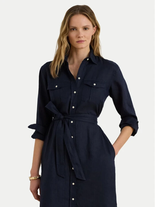 Zdjęcie produktu LAUREN RALPH LAUREN Sukienka koszulowa 200P13684002 Granatowy Regular Fit
