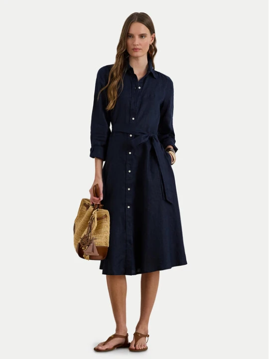 Zdjęcie produktu LAUREN RALPH LAUREN Sukienka koszulowa 200P13686002 Granatowy Regular Fit