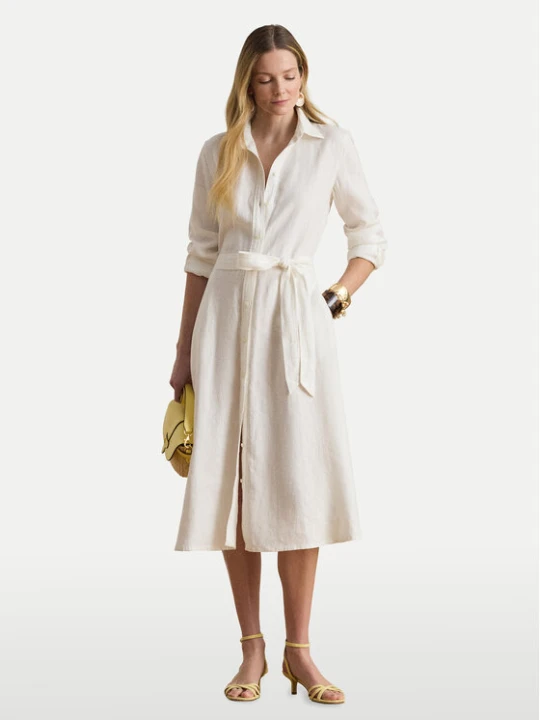 Zdjęcie produktu LAUREN RALPH LAUREN Sukienka koszulowa 200P13687001 Biały Regular Fit