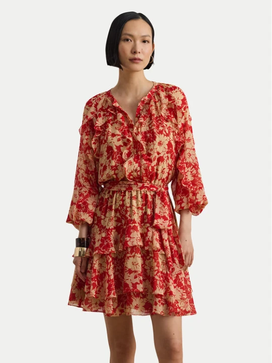 Zdjęcie produktu LAUREN RALPH LAUREN Sukienka letnia 200P08669001 Czerwony Regular Fit