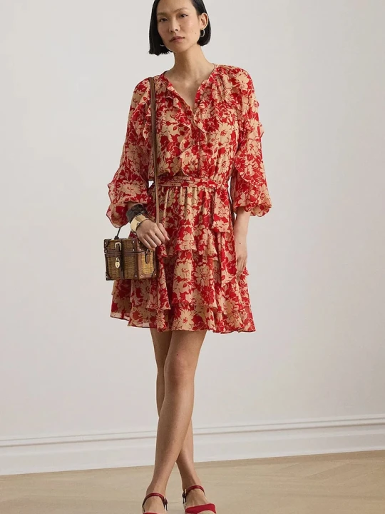 Zdjęcie produktu Lauren Ralph Lauren sukienka letnia czerwony