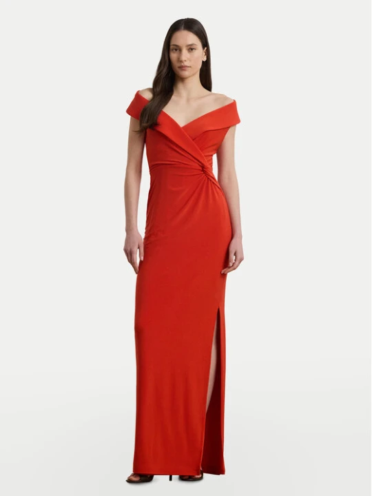 Zdjęcie produktu LAUREN RALPH LAUREN Sukienka wieczorowa 253863940024 Pomarańczowy Slim Fit