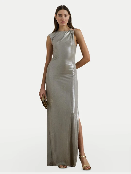 Zdjęcie produktu LAUREN RALPH LAUREN Sukienka wieczorowa 253970801001 Srebrny Slim Fit