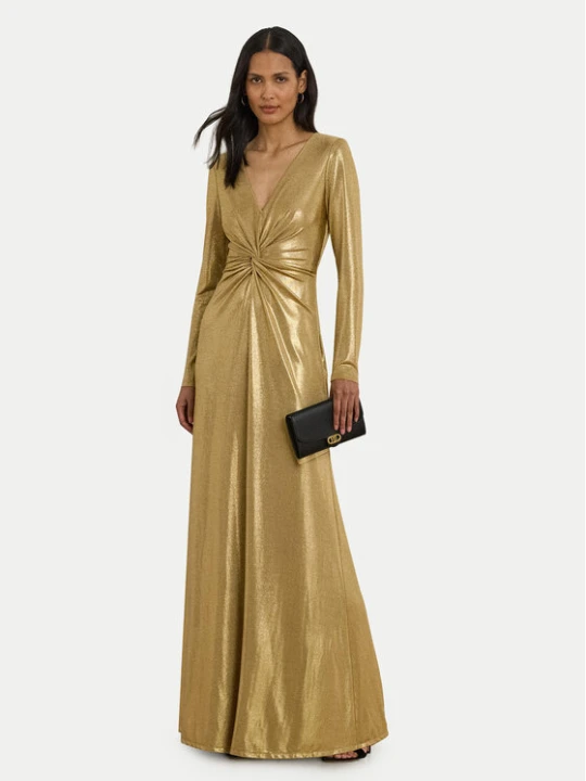 Zdjęcie produktu LAUREN RALPH LAUREN Sukienka wieczorowa 253979967001 Złoty Slim Fit