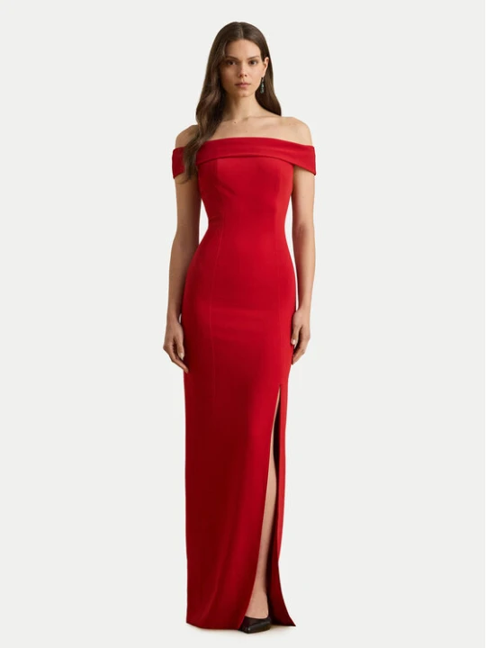 Zdjęcie produktu LAUREN RALPH LAUREN Sukienka wieczorowa 253982109004 Czerwony Slim Fit