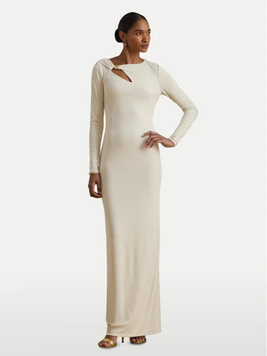 Zdjęcie produktu LAUREN RALPH LAUREN Sukienka wieczorowa 253P03589002 Kremowy Slim Fit