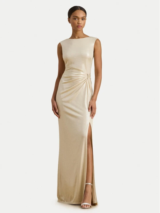 Zdjęcie produktu LAUREN RALPH LAUREN Sukienka wieczorowa 253P04060001 Beżowy Slim Fit