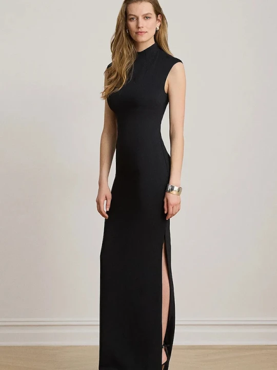 Zdjęcie produktu Lauren Ralph Lauren sukienka z wiskozą czarny