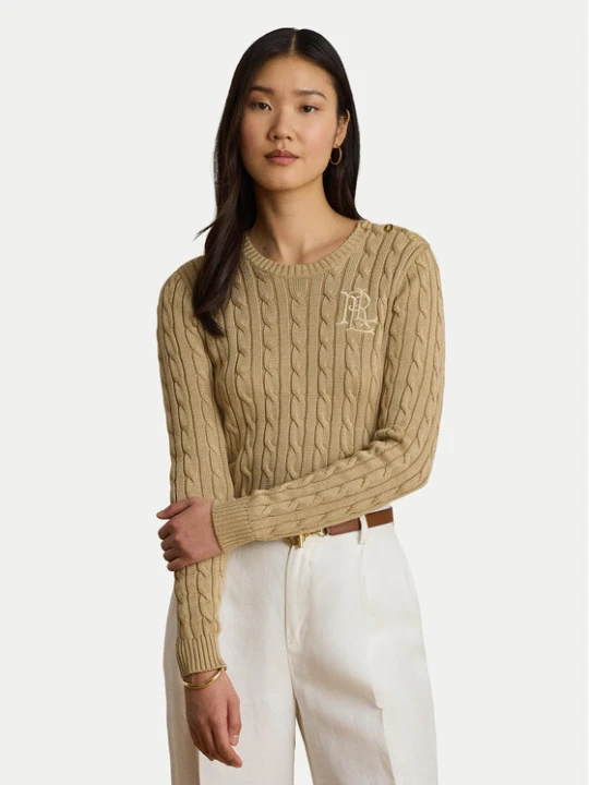 Zdjęcie produktu LAUREN RALPH LAUREN Sweter 200P14039006 Beżowy Regular Fit