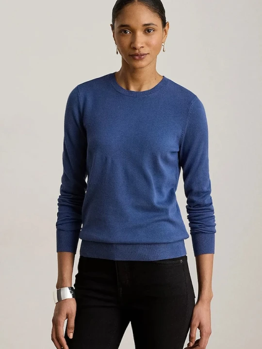 Zdjęcie produktu Lauren Ralph Lauren sweter damski z modalem niebieski