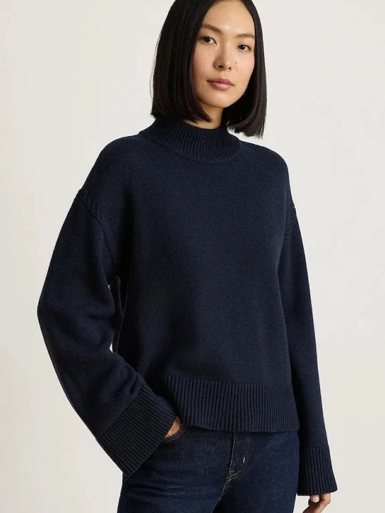 Zdjęcie produktu Lauren Ralph Lauren sweter damski z wełną granatowy