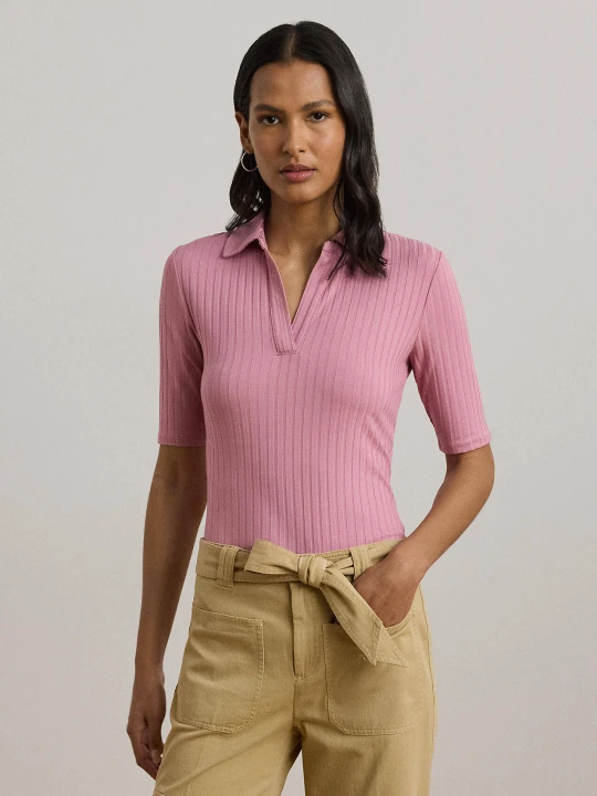 Zdjęcie produktu LAUREN RALPH LAUREN Sweter RAYON | Slim Fit różowy