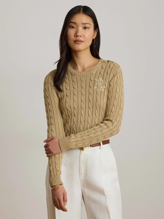 Zdjęcie produktu LAUREN RALPH LAUREN Sweter | Slim Fit beżowy