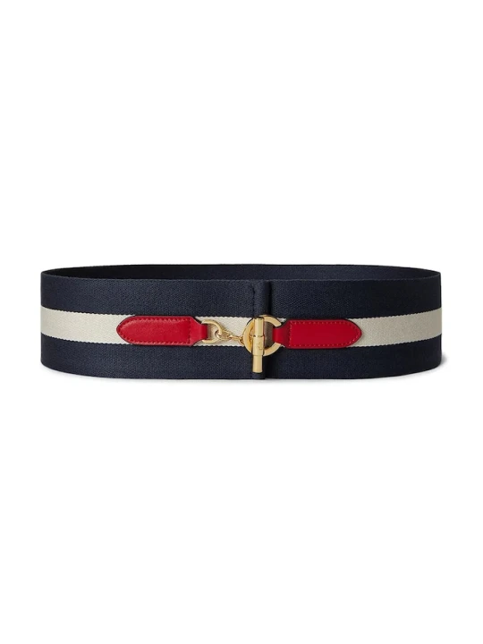 Zdjęcie produktu Lauren Ralph Lauren szeroki pasek damski granatowy