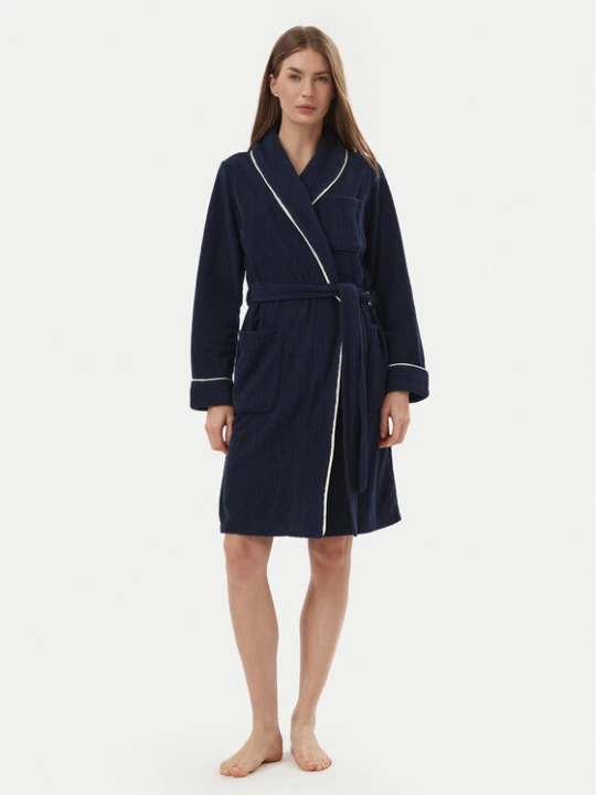 Zdjęcie produktu LAUREN RALPH LAUREN Szlafrok ILN02564 Granatowy