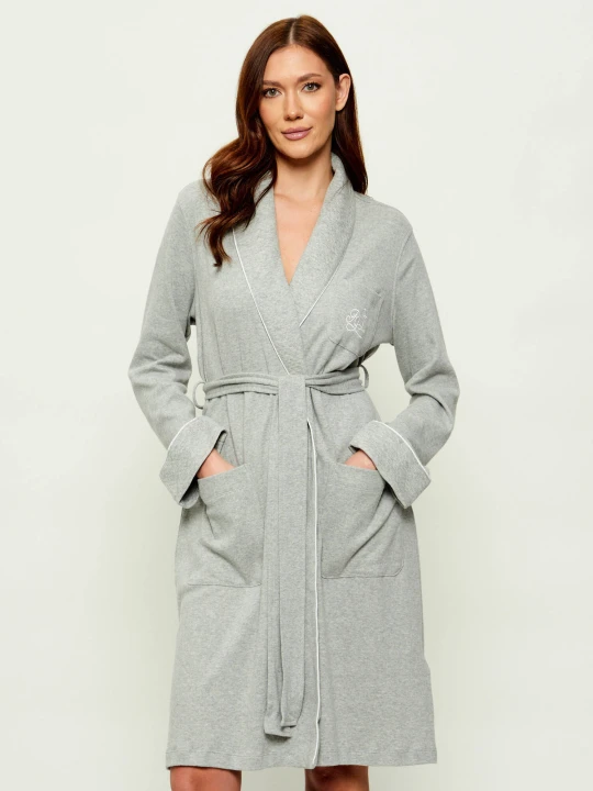 Zdjęcie produktu LAUREN RALPH LAUREN Szlafrok | Regular Fit szary