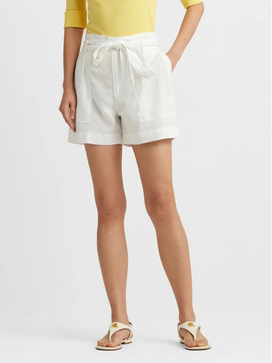 Zdjęcie produktu Lauren Ralph Lauren Szorty materiałowe 200862093001 Biały Relaxed Fit