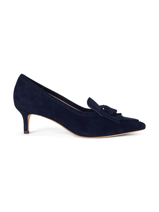 Zdjęcie produktu Lauren Ralph Lauren szpilki zamszowe Adrienne Klt granatowy