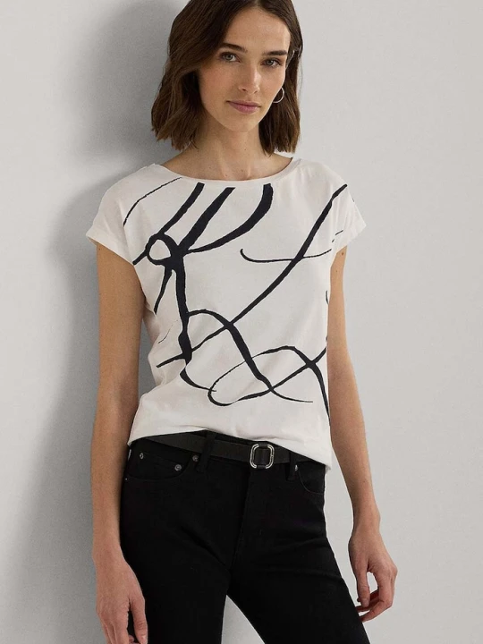 Zdjęcie produktu Lauren Ralph Lauren T-shirt 200748765001 biały