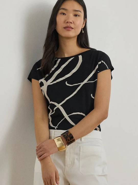 Zdjęcie produktu Lauren Ralph Lauren T-shirt 200748765002 czarny