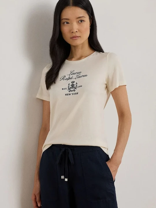 Zdjęcie produktu Lauren Ralph Lauren t-shirt beżowy