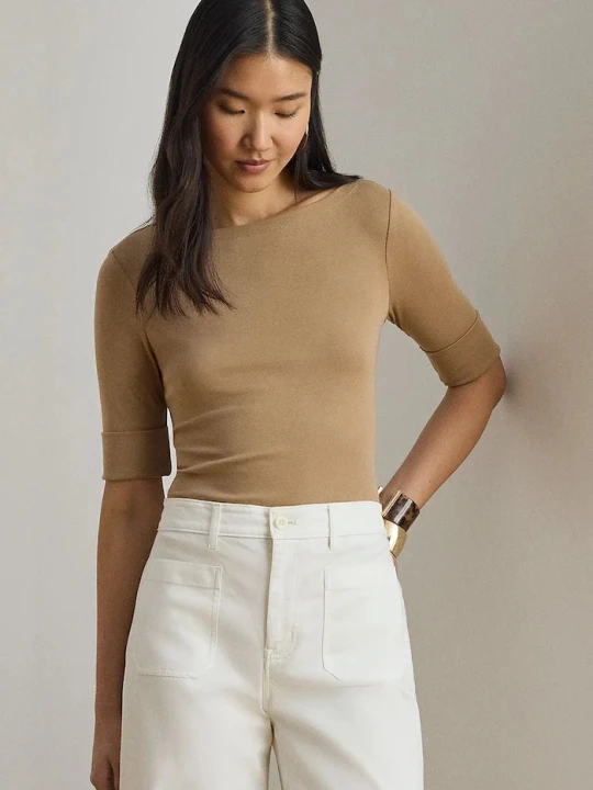 Zdjęcie produktu Lauren Ralph Lauren t-shirt beżowy