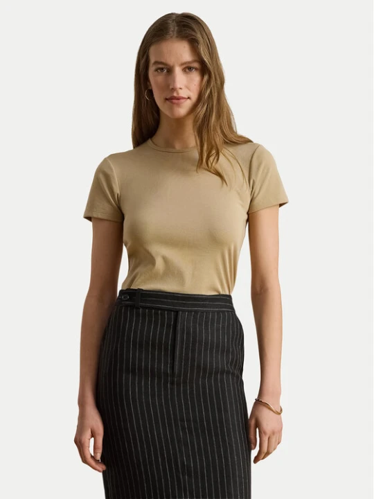 Zdjęcie produktu LAUREN RALPH LAUREN T-Shirt Alli 200807563053 Beżowy Regular Fit