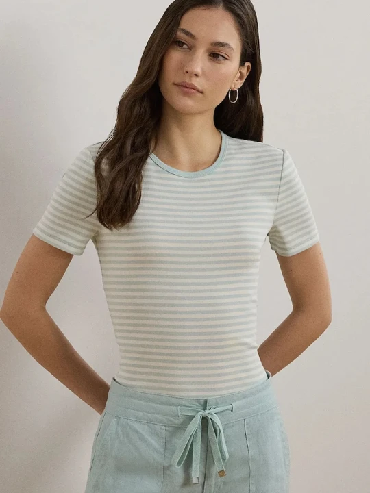 Zdjęcie produktu Lauren Ralph Lauren t-shirt bawełniany niebieski