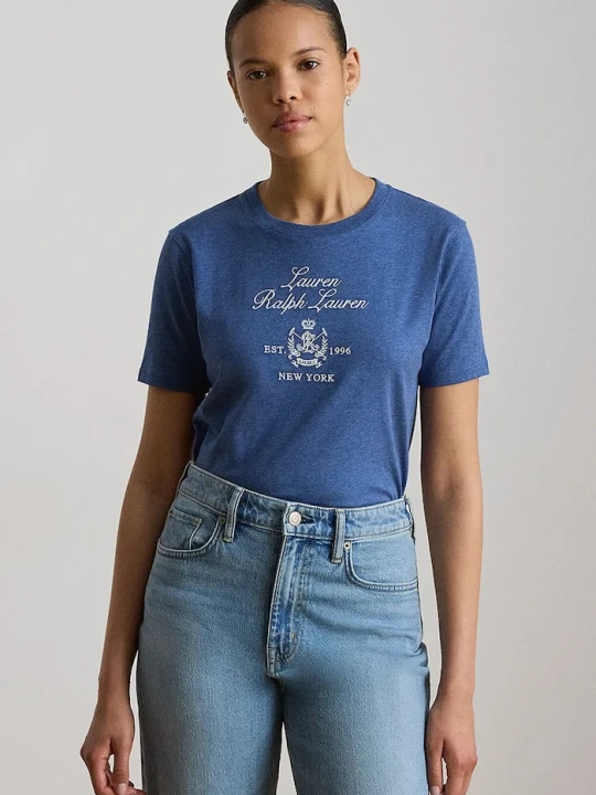Zdjęcie produktu Lauren Ralph Lauren T-shirt damski bawełniany niebieski