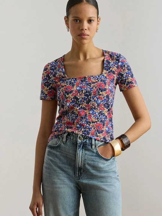 Zdjęcie produktu Lauren Ralph Lauren t-shirt damski z bawełną