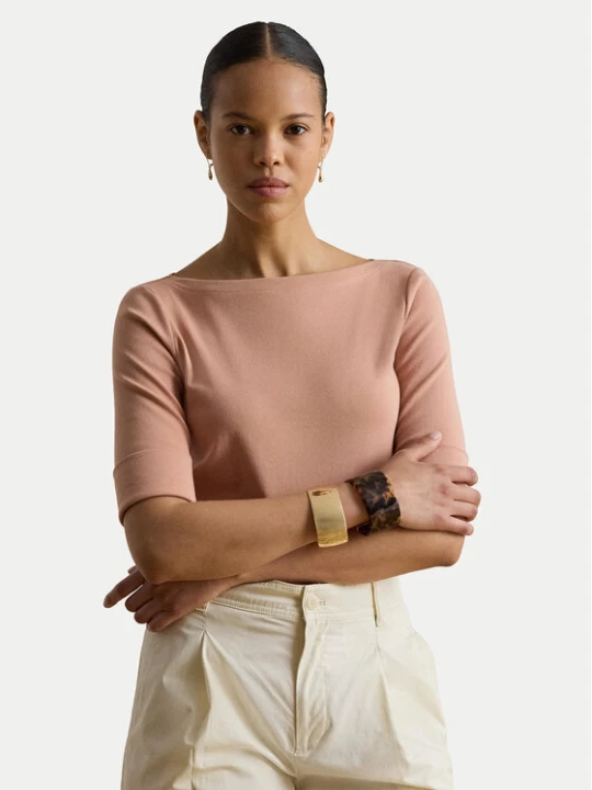 Zdjęcie produktu LAUREN RALPH LAUREN T-Shirt Judy 200654963203 Różowy Regular Fit