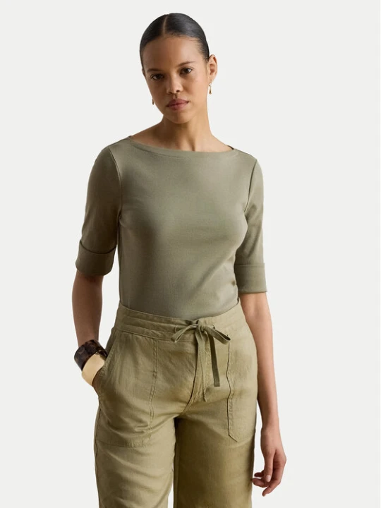 Zdjęcie produktu LAUREN RALPH LAUREN T-Shirt Judy 200654963204 Zielony Regular Fit