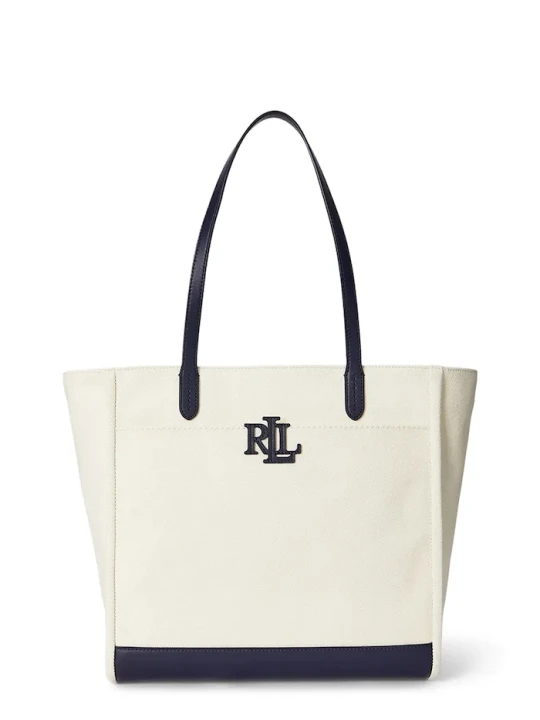 Zdjęcie produktu Lauren Ralph Lauren torebka bawełniana beżowy