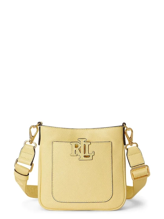 Zdjęcie produktu Lauren Ralph Lauren torebka crossbody damska skórzana żółty