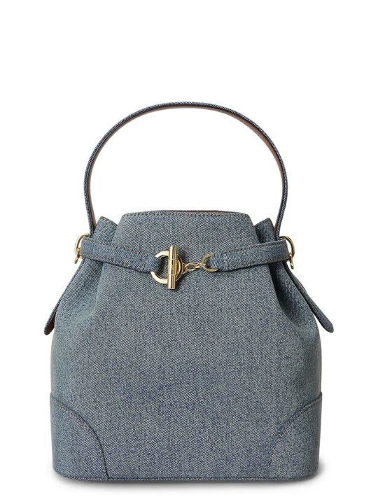 Zdjęcie produktu Lauren Ralph Lauren torebka crossbody damska skórzana niebieski