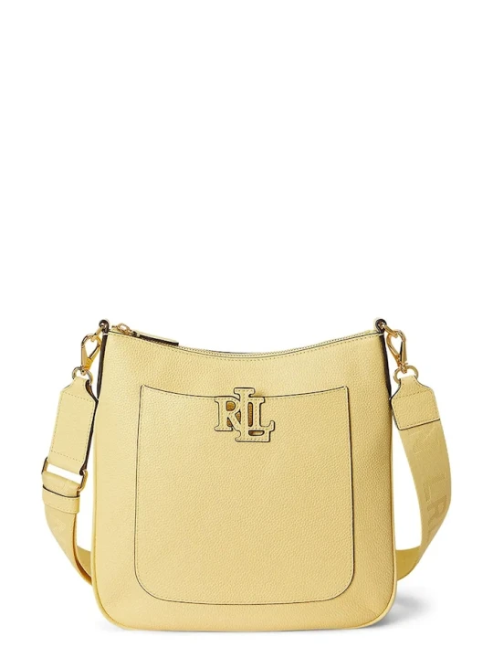 Zdjęcie produktu Lauren Ralph Lauren torebka crossbody damska skórzana żółty