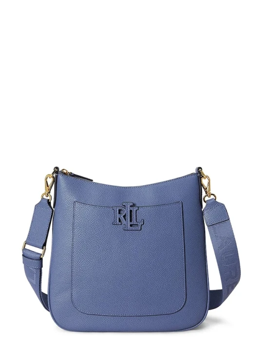 Zdjęcie produktu Lauren Ralph Lauren torebka crossbody damska skórzana niebieski